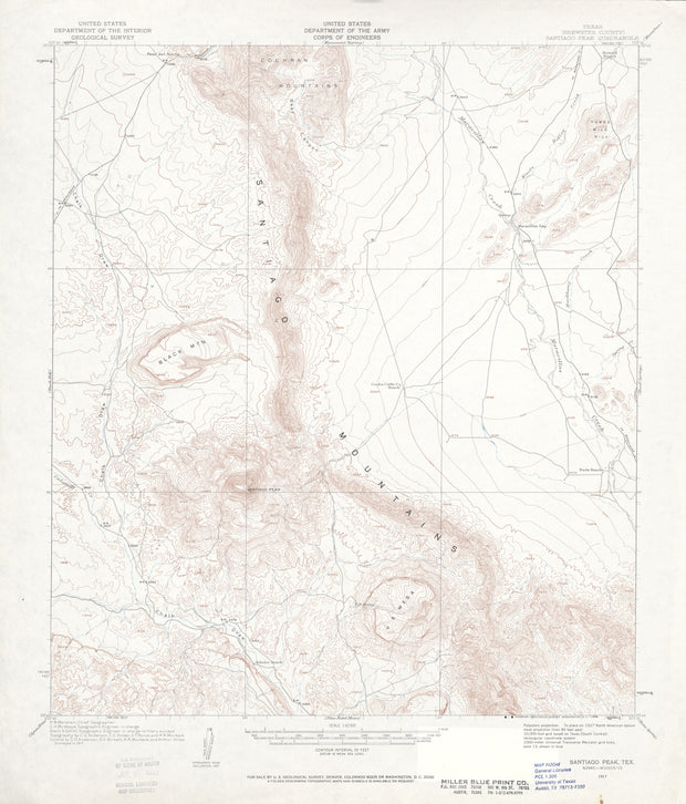 Santiago Peak 1917, USGS