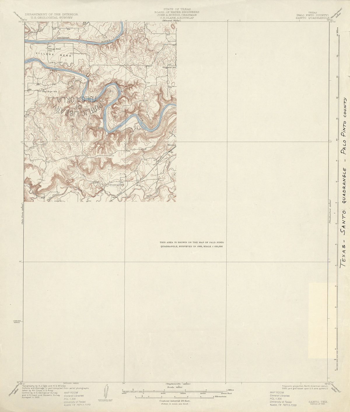Santo 1925, USGS