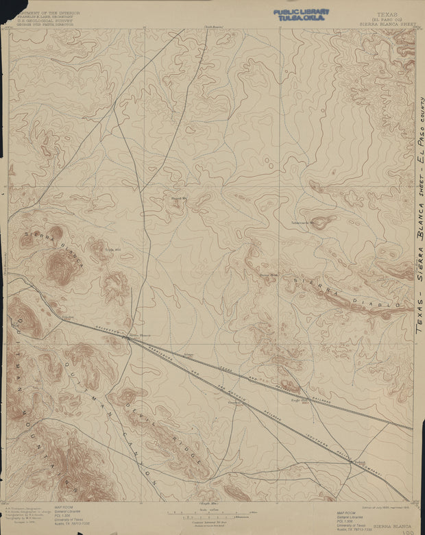Sierra Blanca 1891, USGS