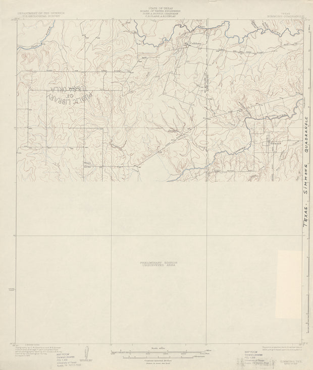 Simmons 1925, USGS