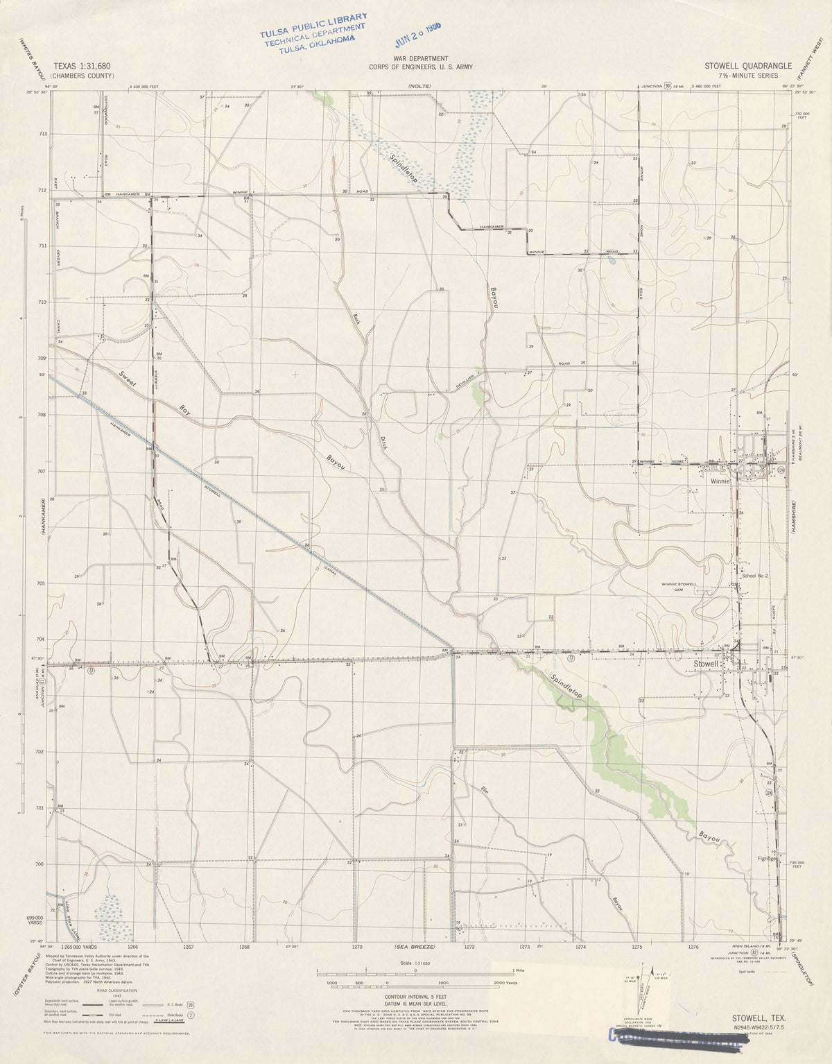 Stowell 1943, US Army Corps of Engineers