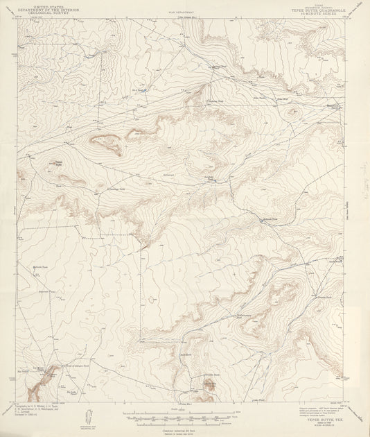 Hudspeth County Texas Historical Topographic Map – Texas Map Store