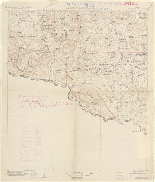 Brewster County Texas Historical Topographic Maps – Tagged 