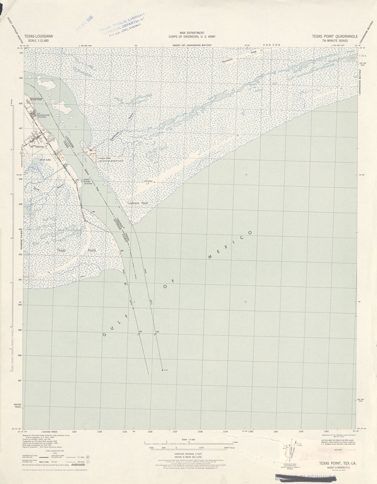 Texas Point 1943, US Army Corps of Engineers