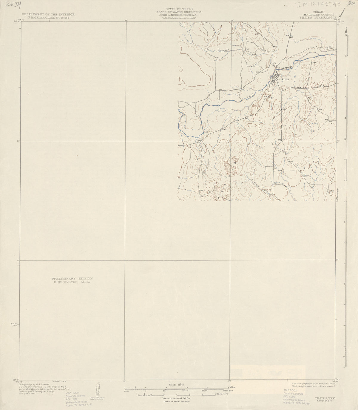 Tilden 1925, USGS