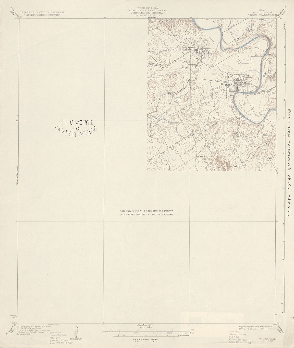 Tolar 1923, USGS