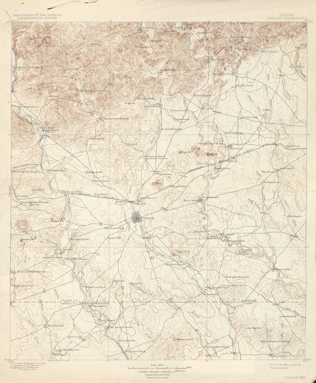 Uvalde 1896, USGS
