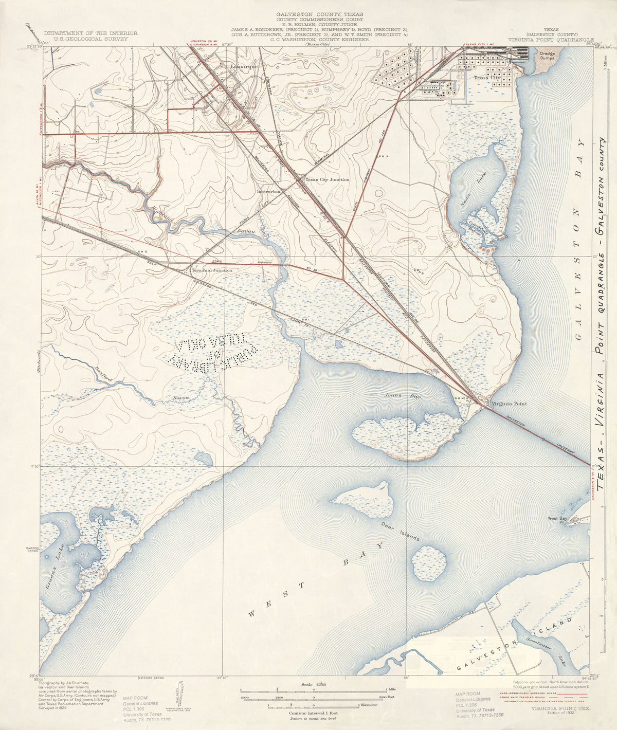 Virginia Point 1929, USGS
