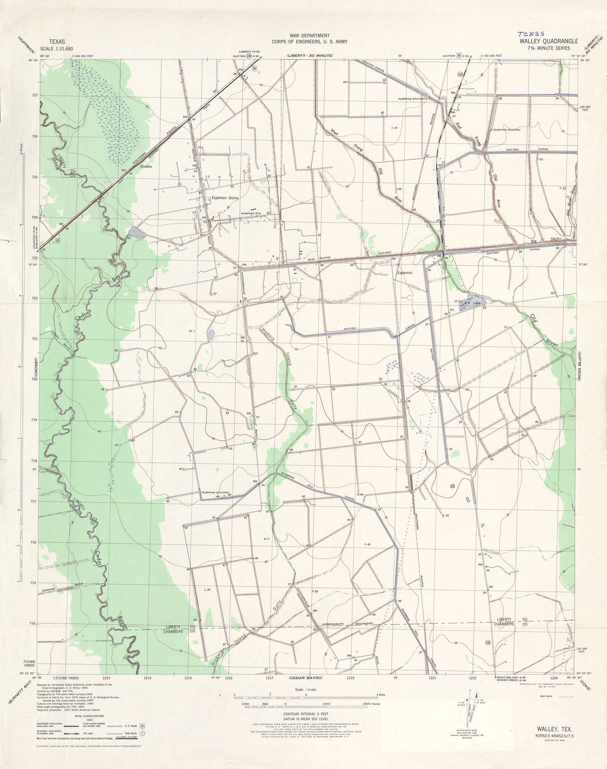 Walley 1943, US Army Corps of Engineers