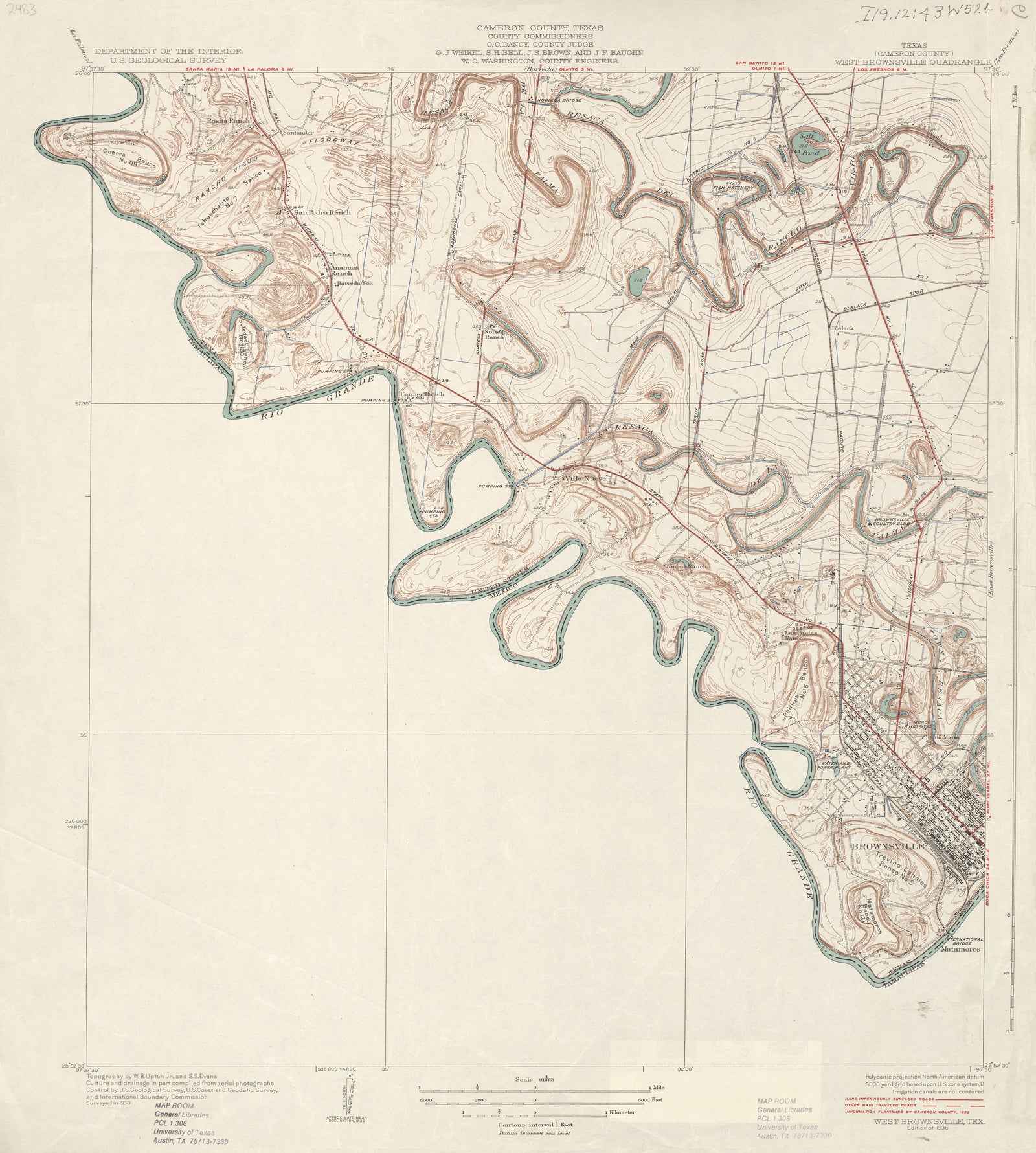 West Brownsville 1930, USGS