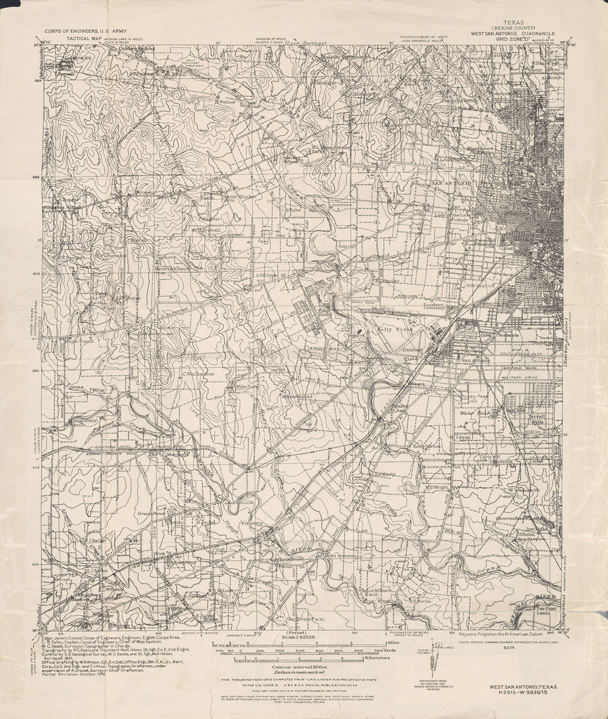 West San Antonio 1942, US Army Corps of Engineers