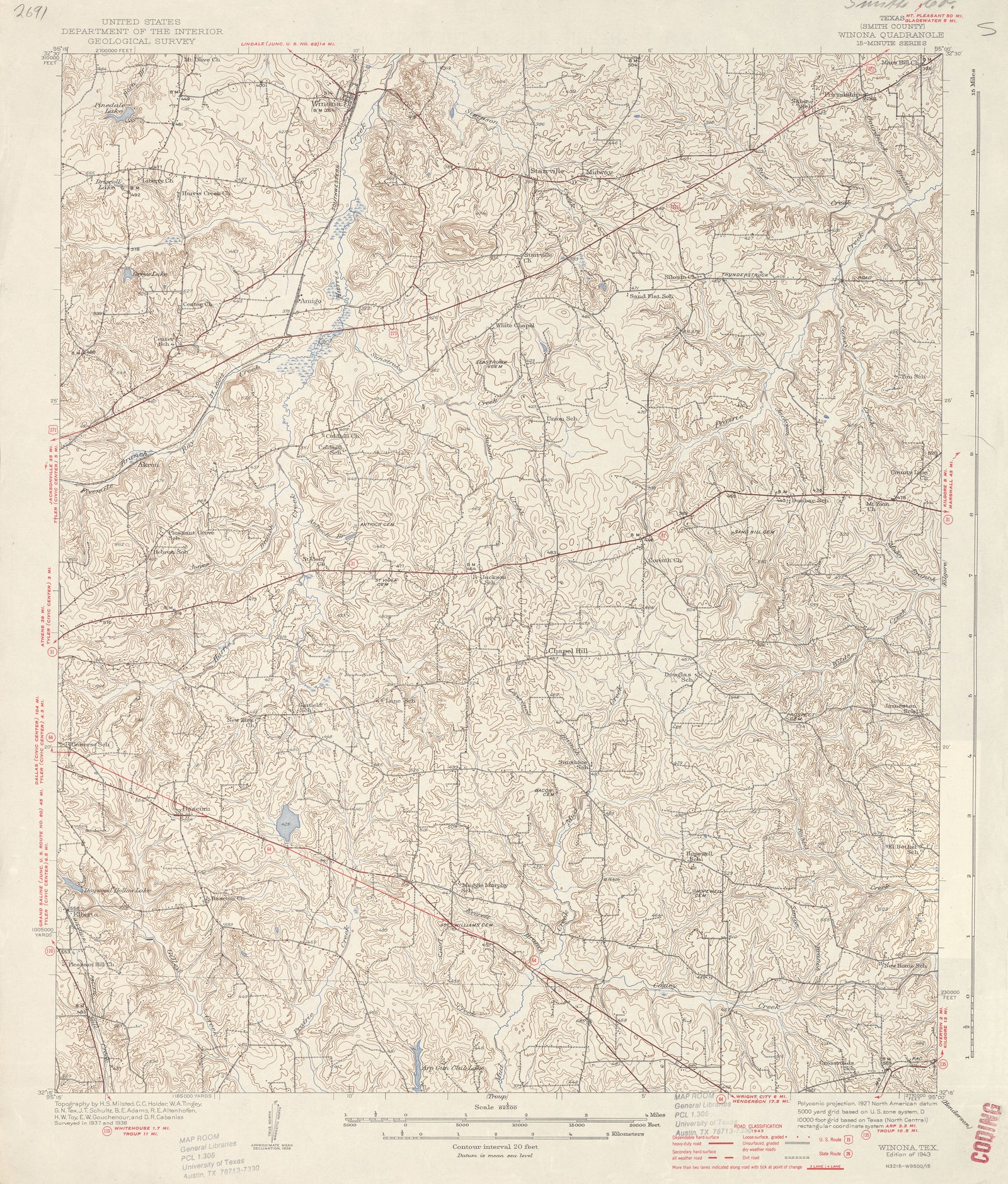 Winona 1938, USGS