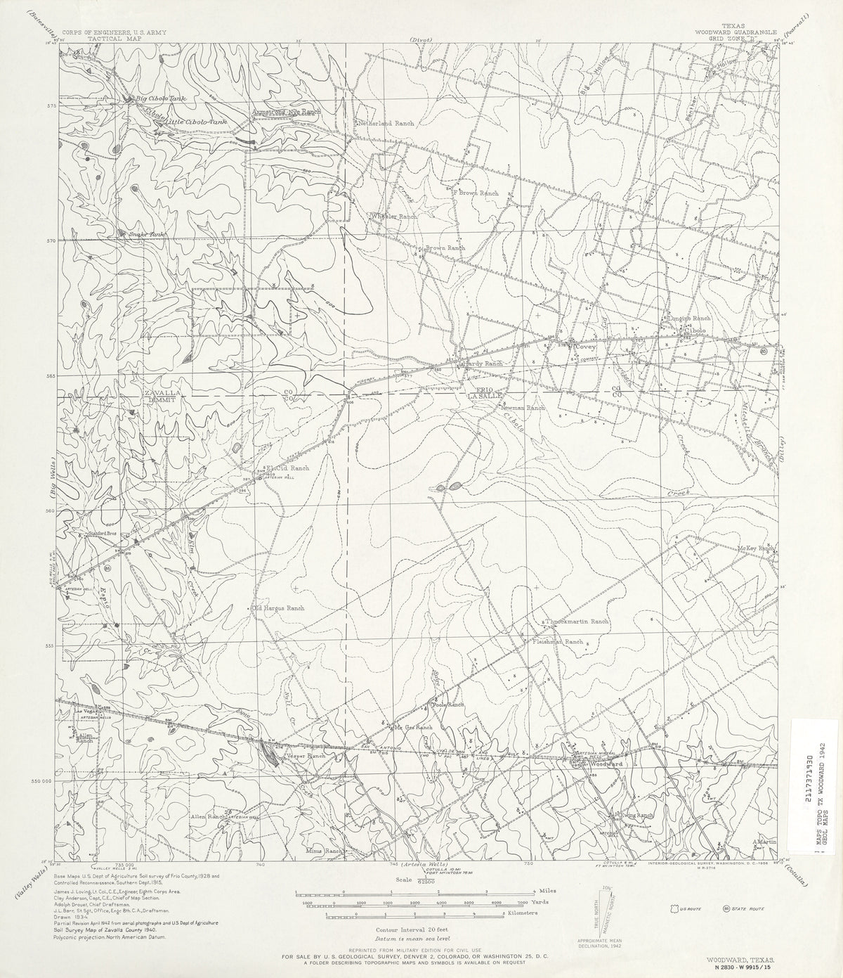 Woodward 1942, US Army Corps of Engineers