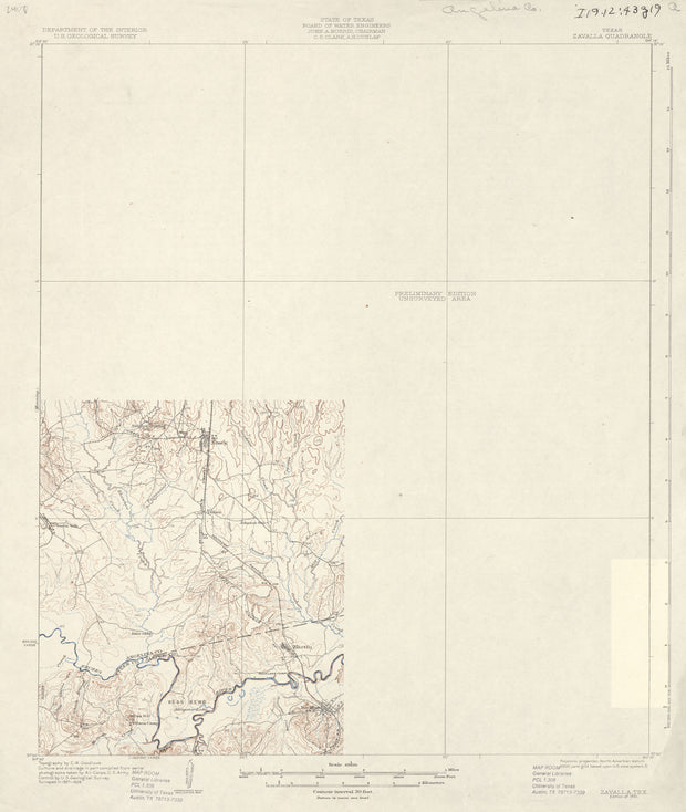 Zavalla 1928, USGS