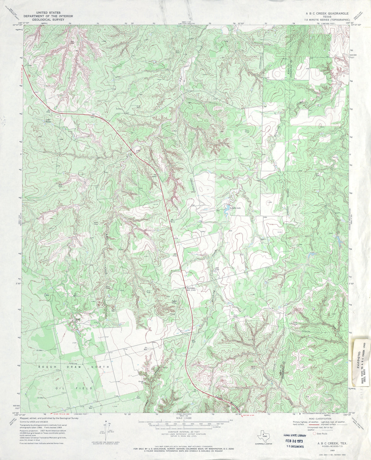 A B C Creek 1969, USGS