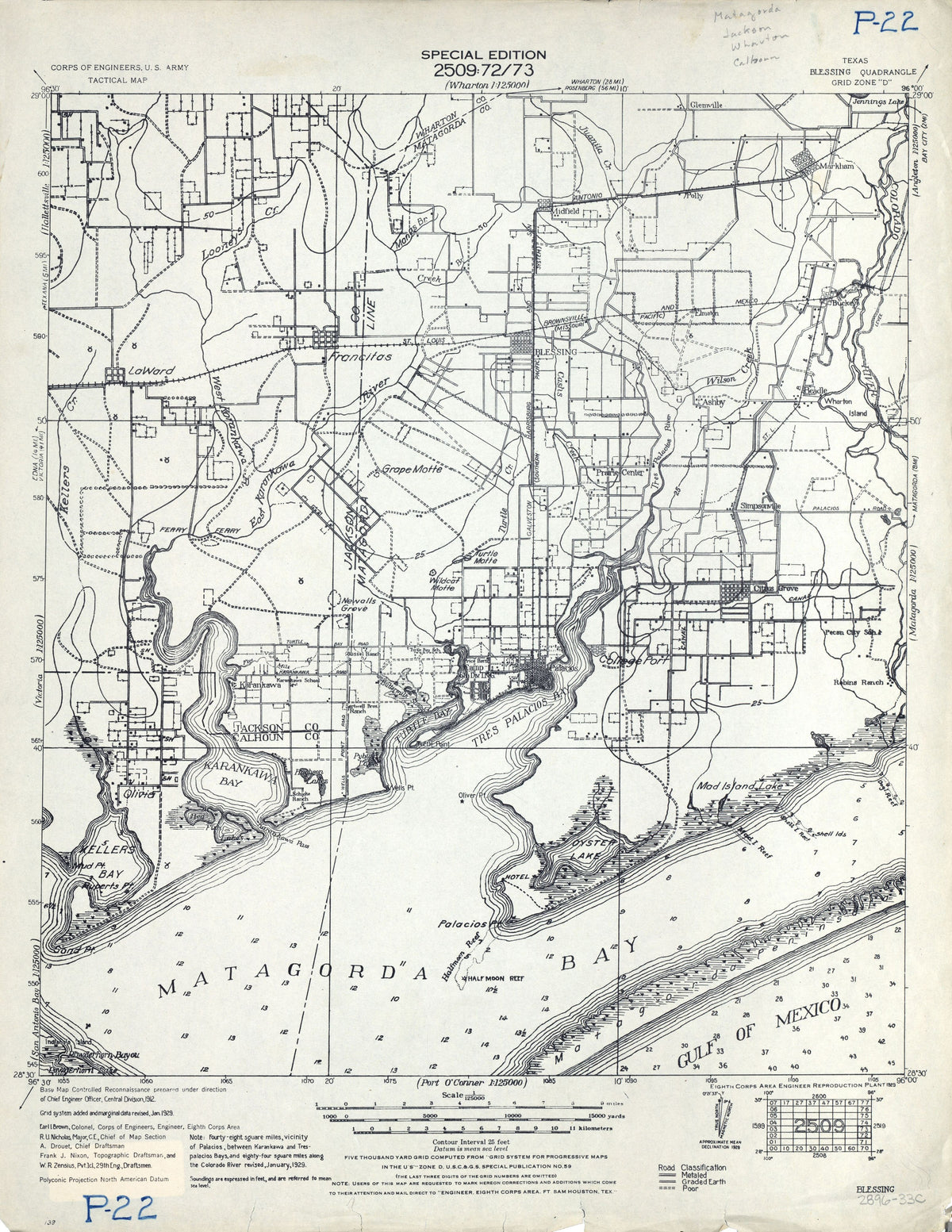 Blessing 1929, US Army Corps of Engineers