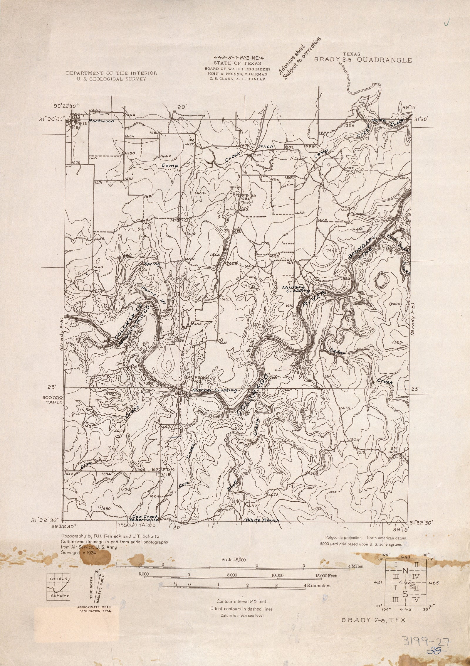 Brady 2a 1924, USGS