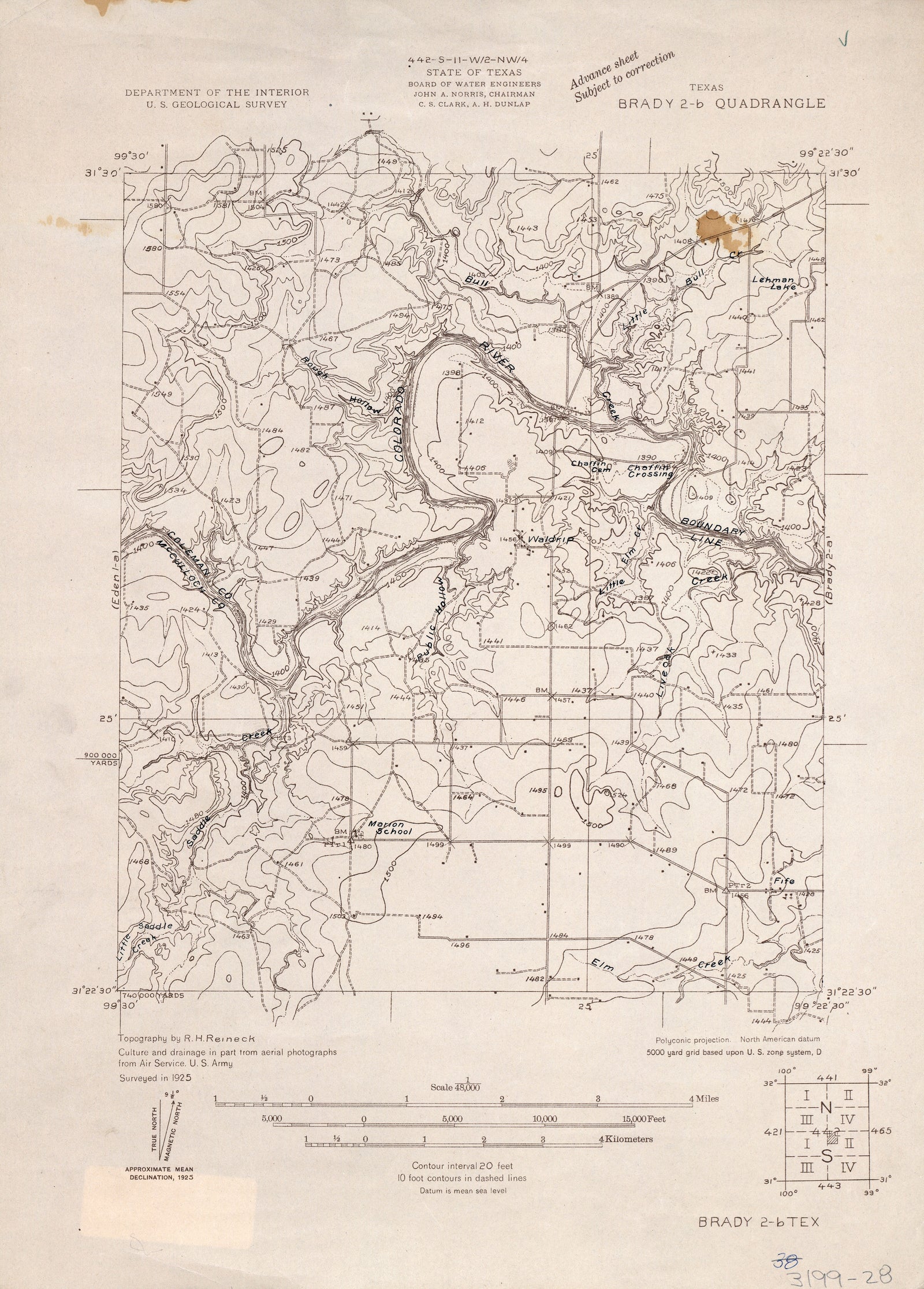 Brady 2b 1925, USGS