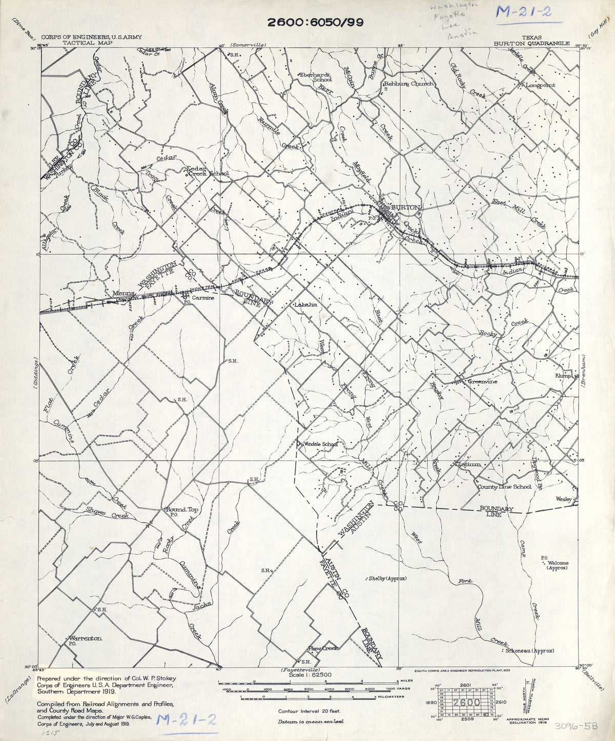 Burton 1919, US Army Corps of Engineers