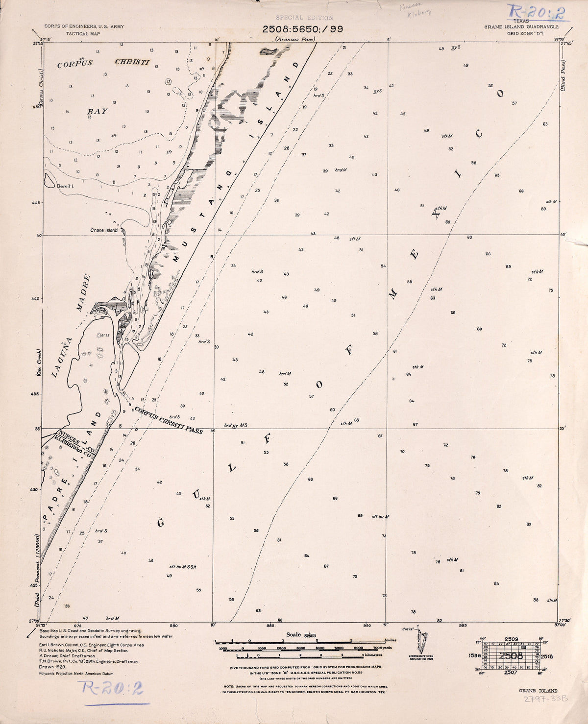 Crane Island 1929, US Army Corps of Engineers