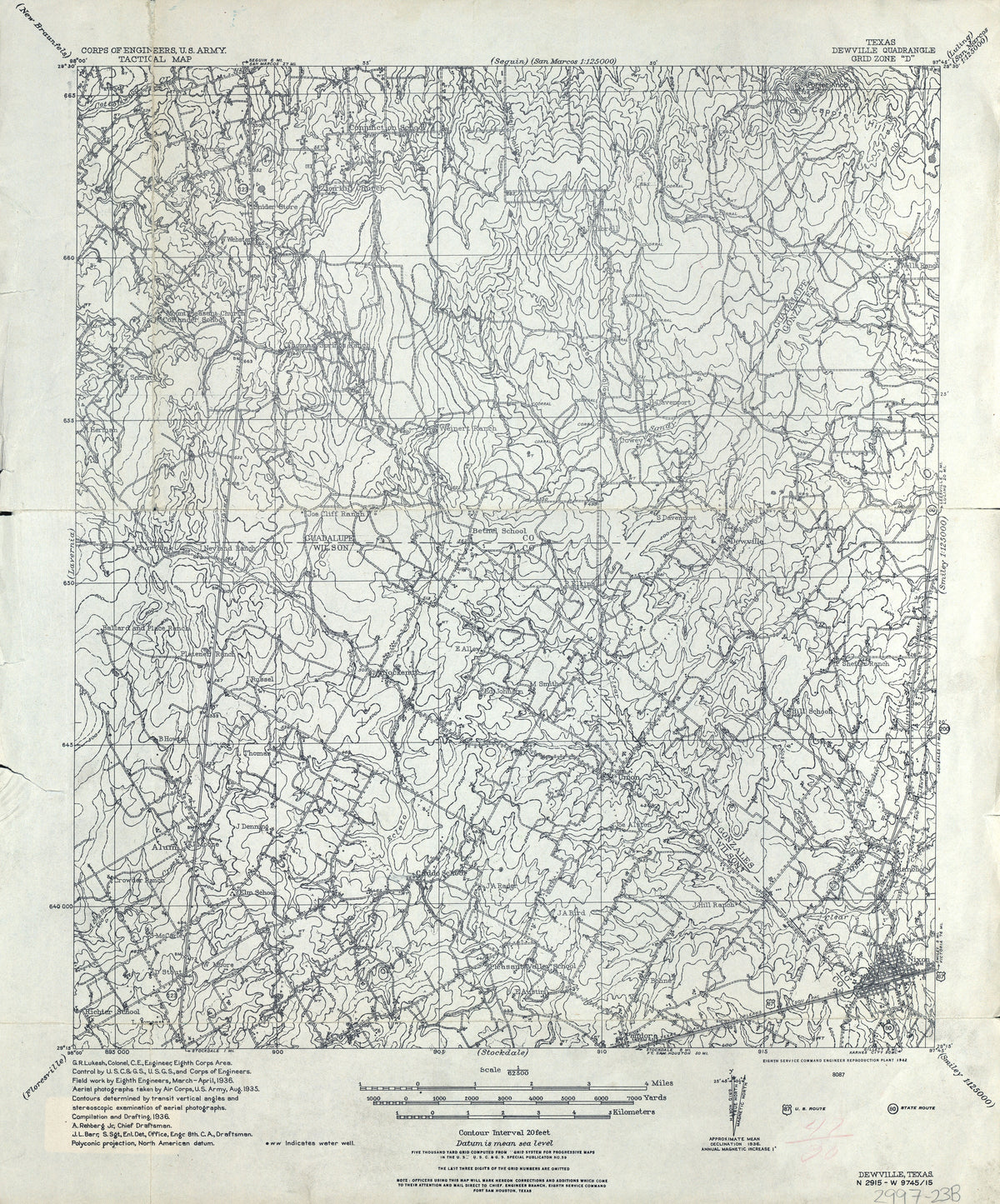 Dewville 1935, US Army Corps of Engineers