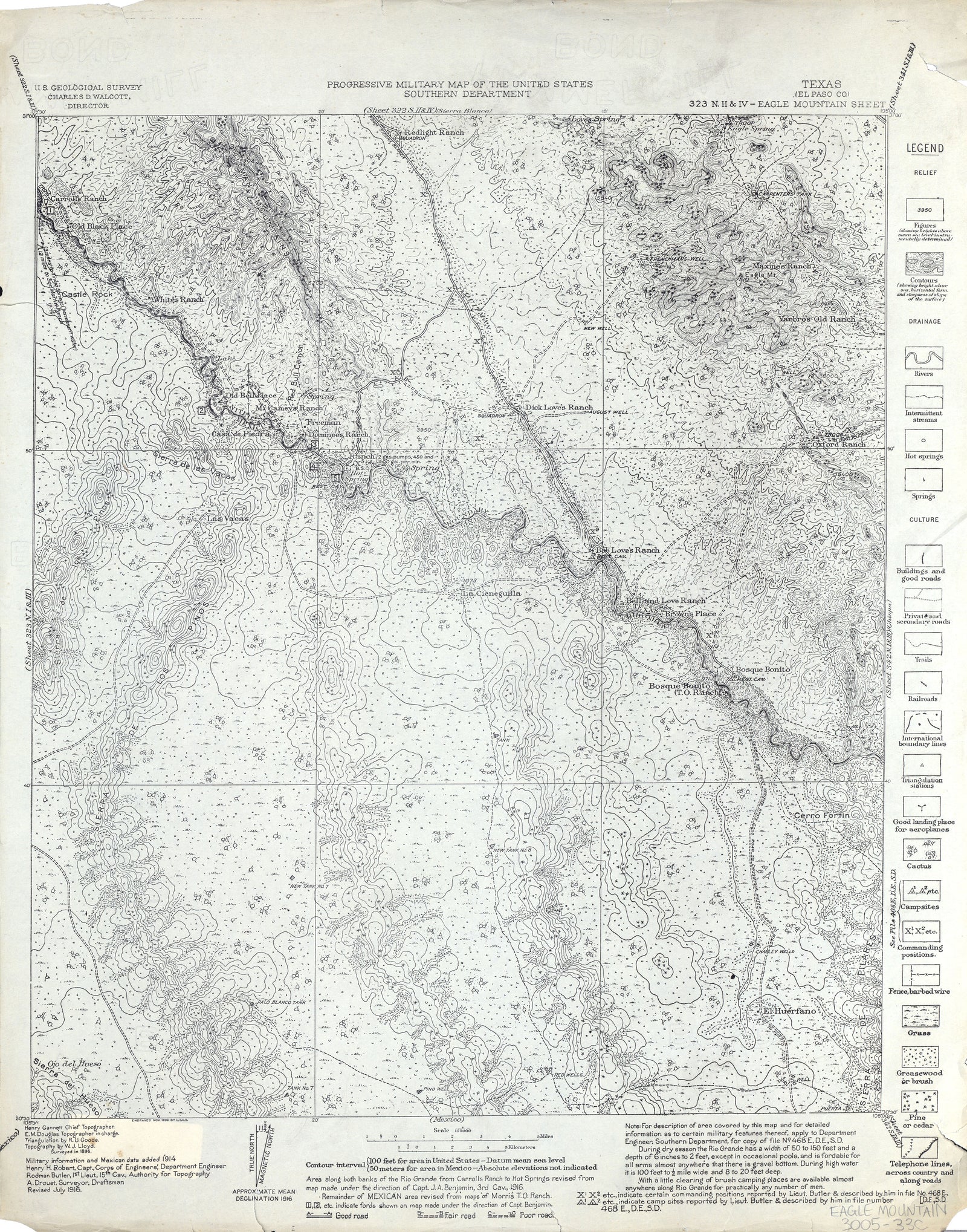 Eagle Mountain 1916, USGS