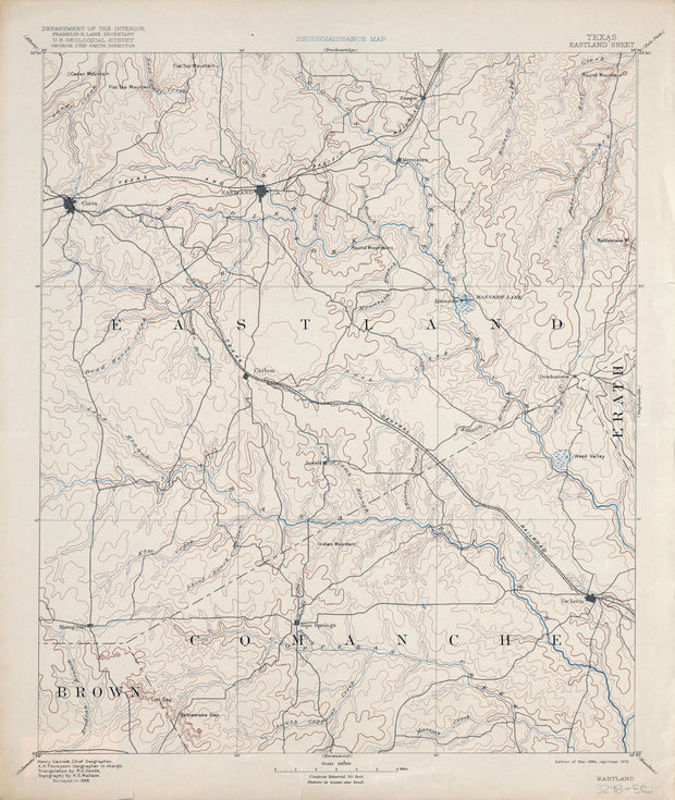 Eastland 1888, USGS