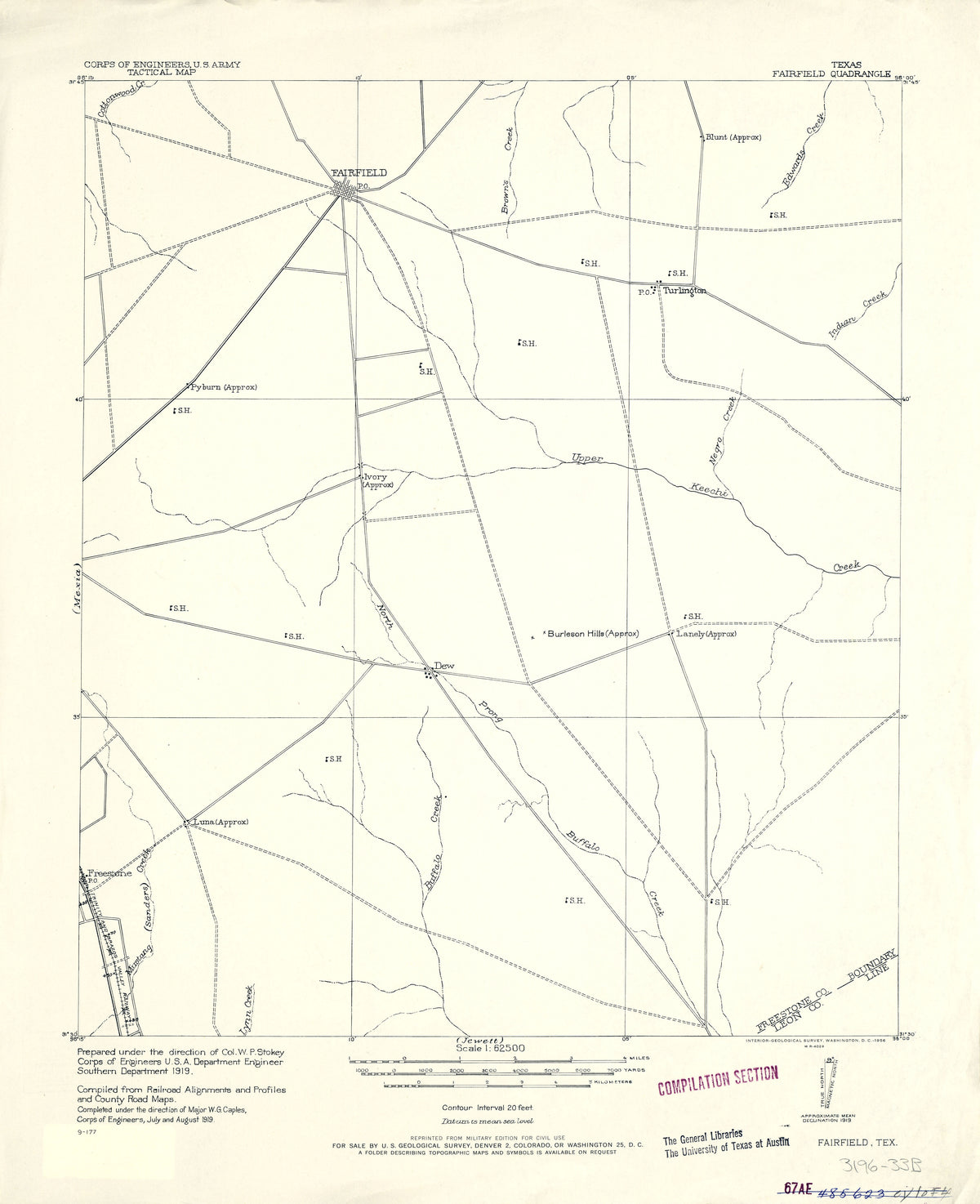 Fairfield 1919, US Army Corps of Engineers