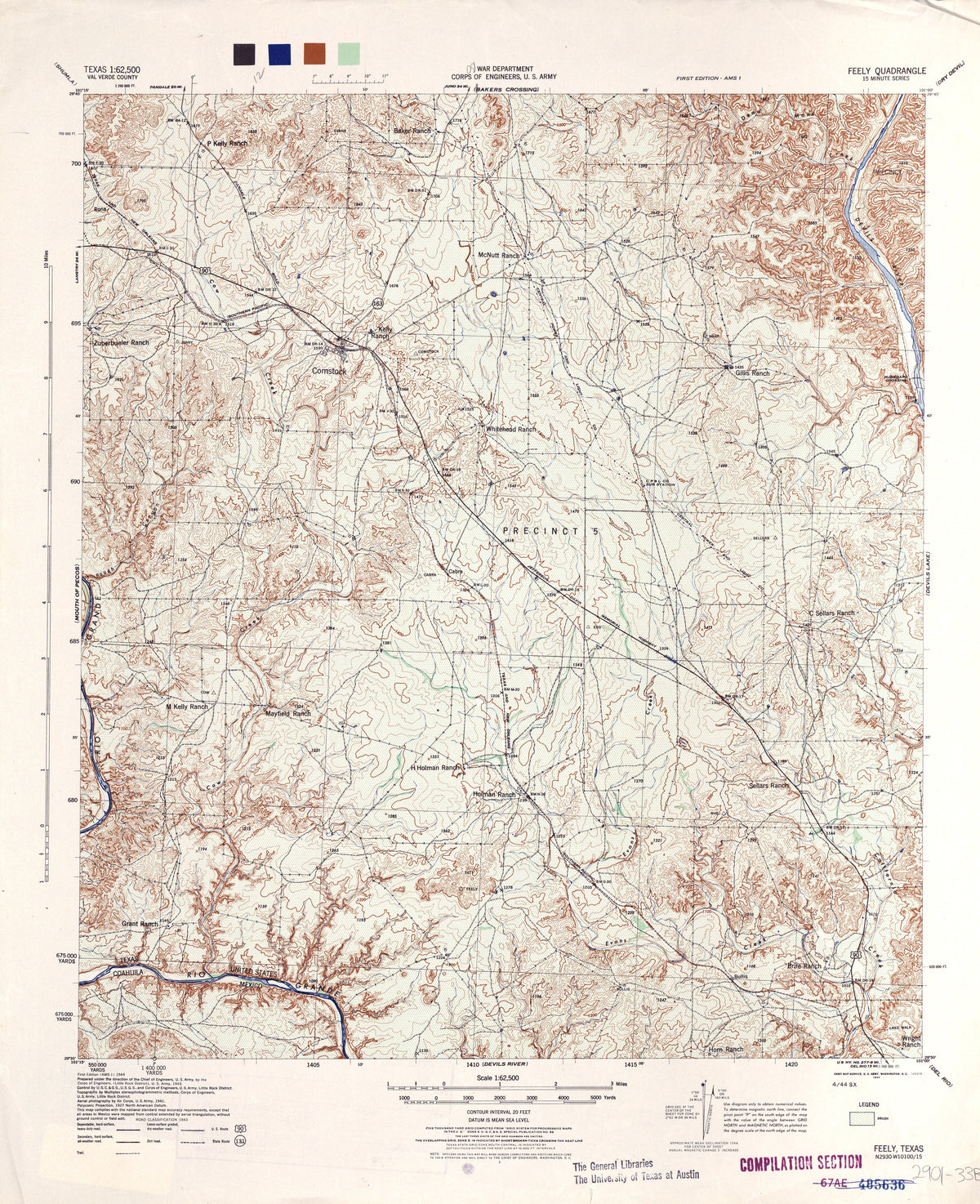 Feely 1943, US Army Corps of Engineers