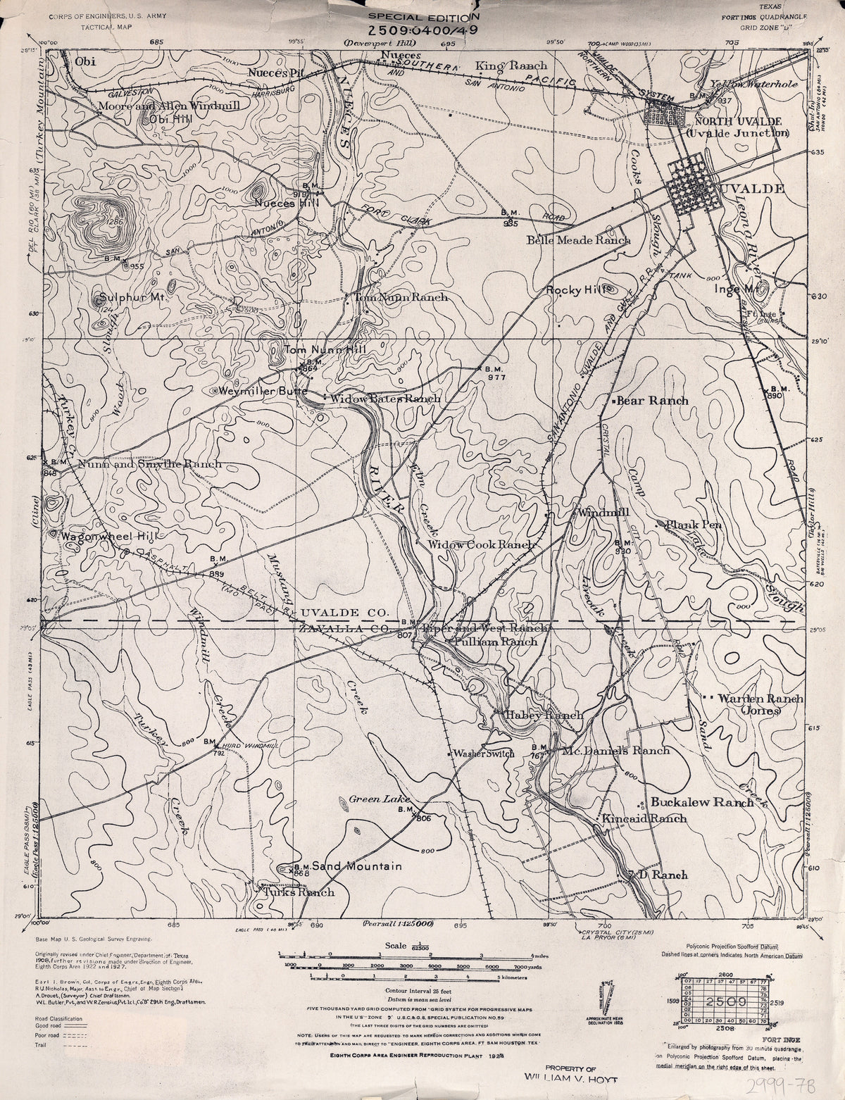 Fort Inge 1927, US Army Corps of Engineers