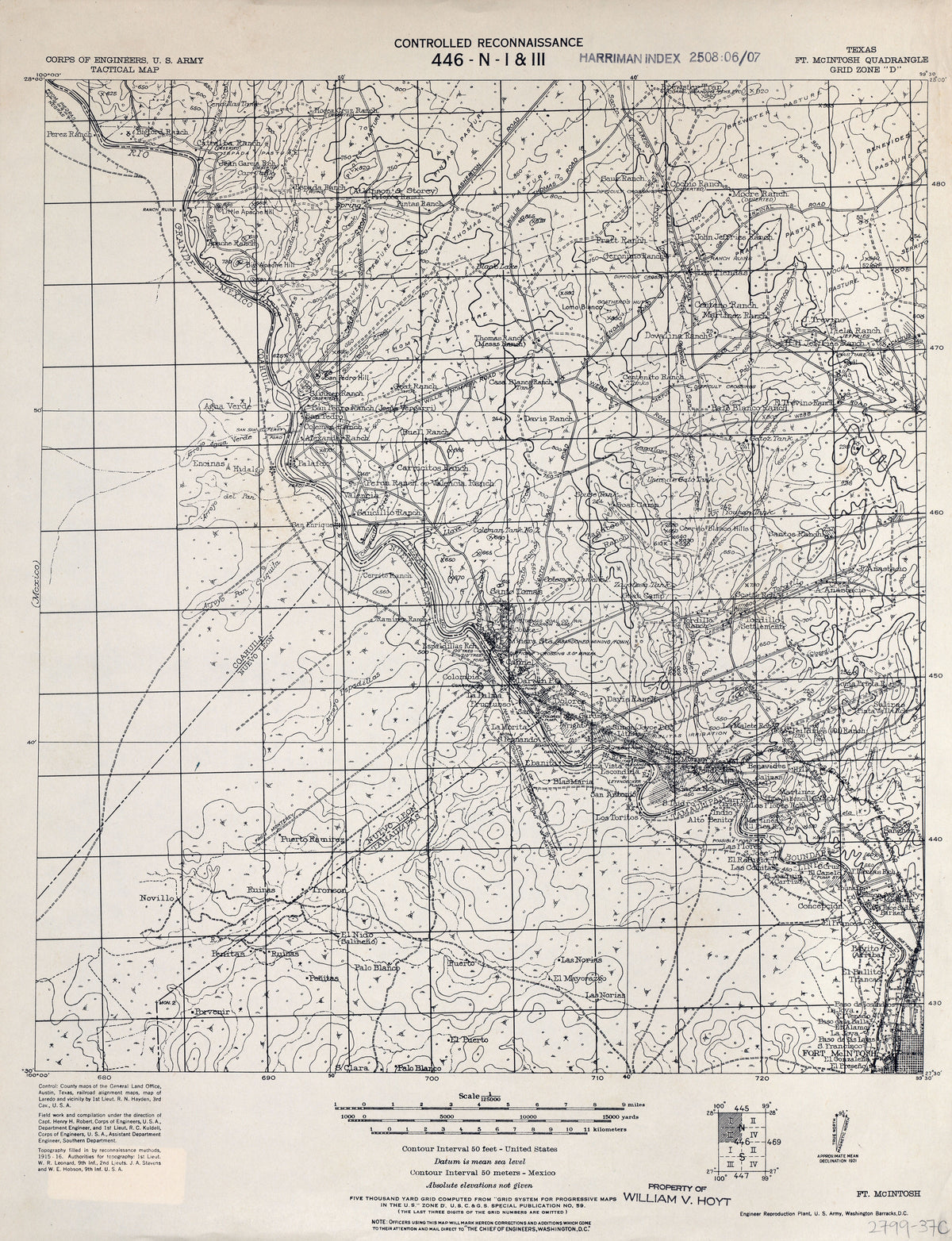 Fort Mcintosh 1916, US Army Corps of Engineers