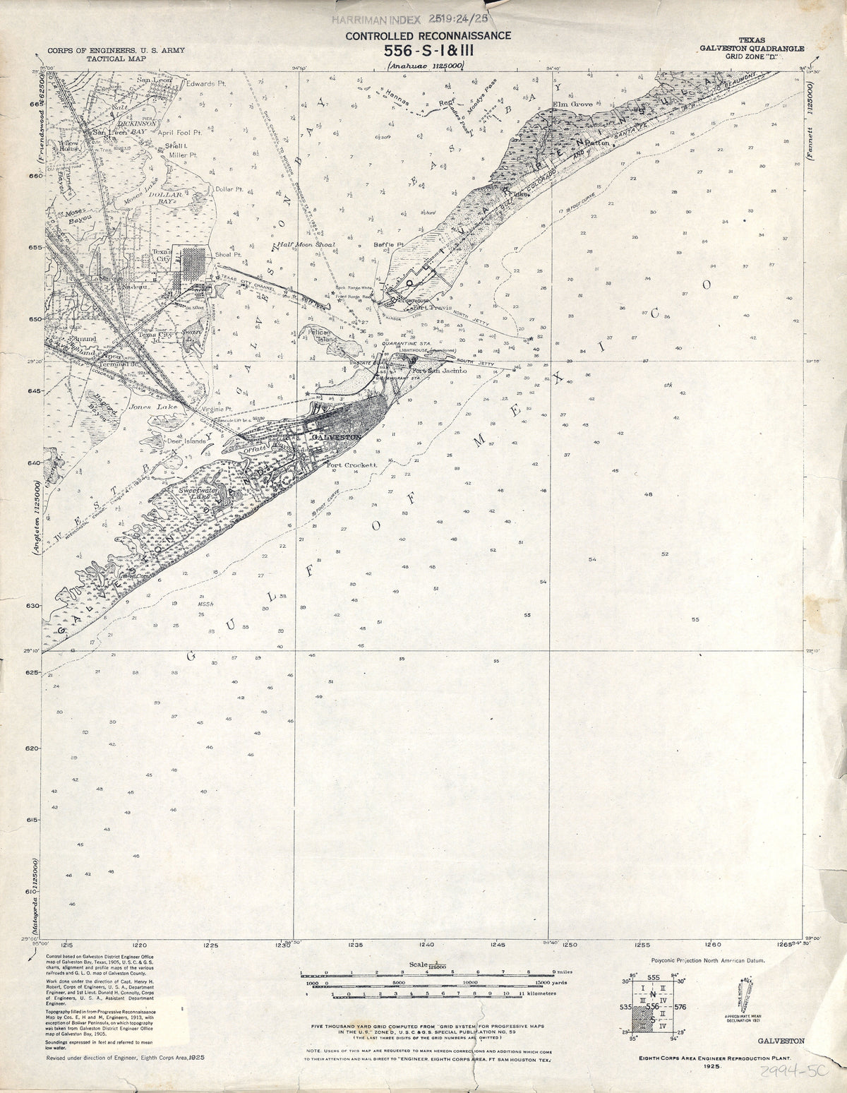 Galveston 1925, US Army Corps of Engineers