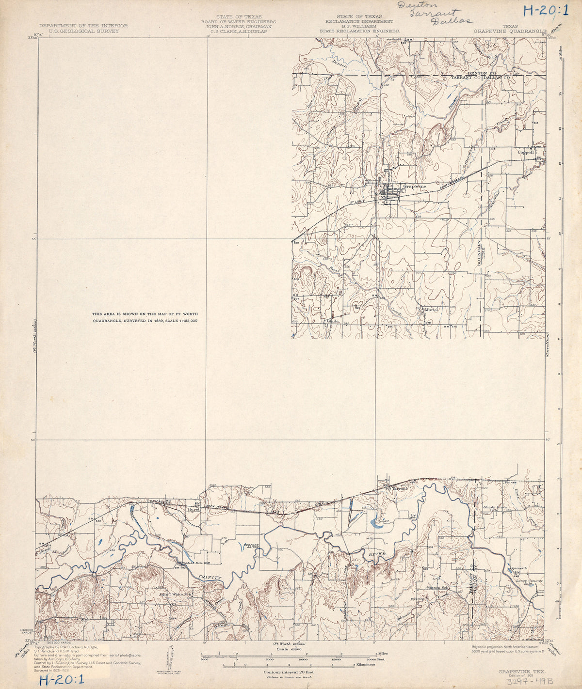 Grapevine 1926, USGS