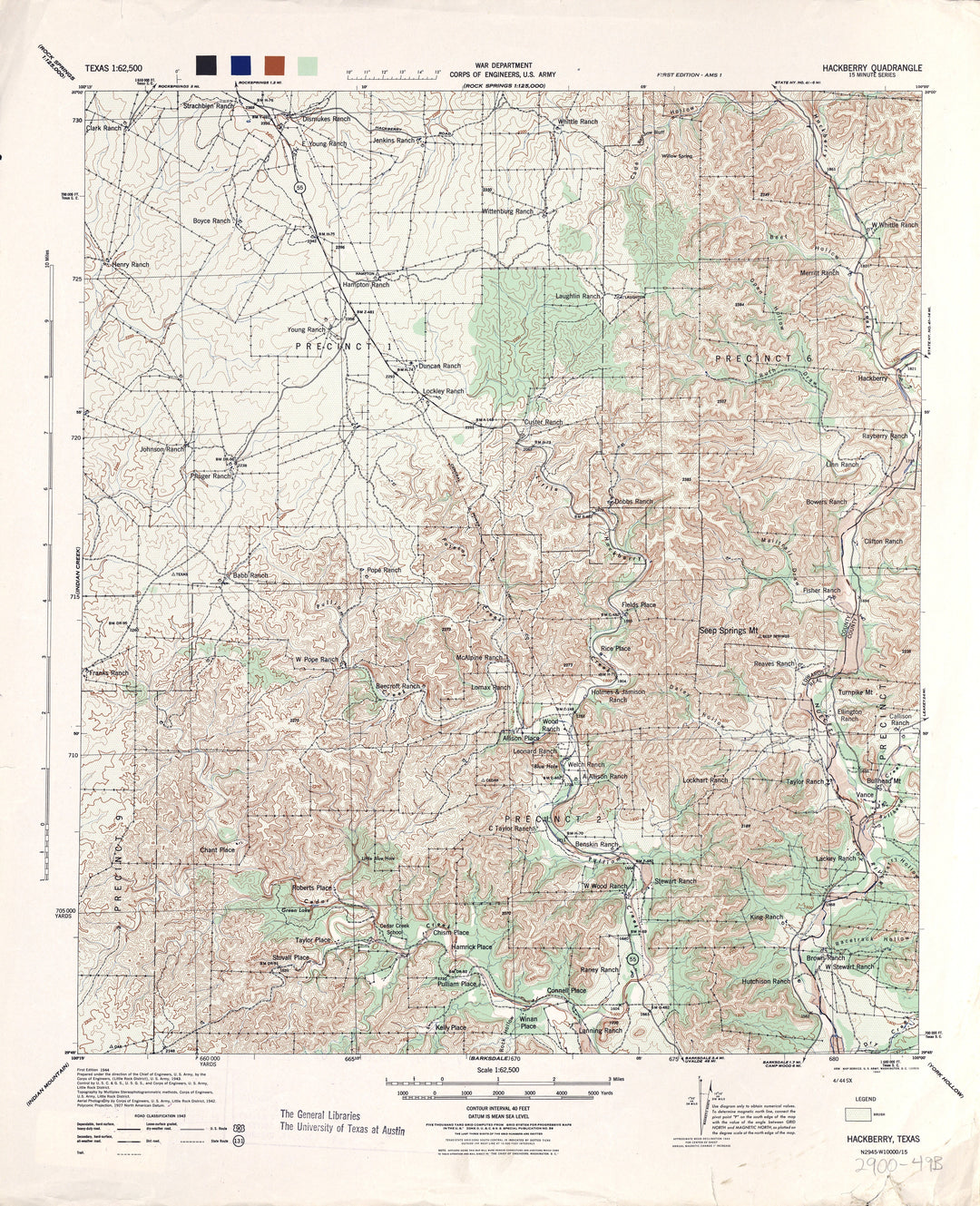 Antique Turkey Mountain, Texas 1938 US Geological Survey Topographic Map – Kinney, Uvalde orders County, Nueces River Alamo Village Grass Valley TX