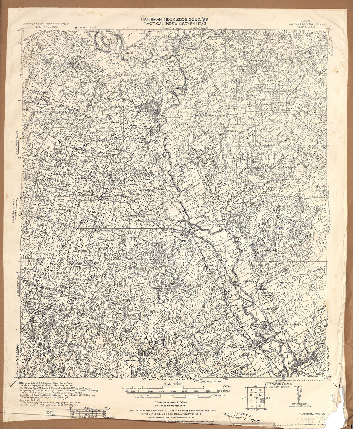 Lavernia 1923, US Army Corps of Engineers