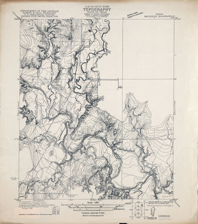 Maverick 1921, USGS