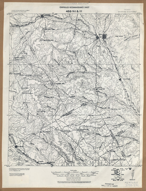 Bosque County Texas historical topographic Map – Texas Map Store