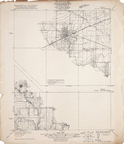 Miles 1921, USGS