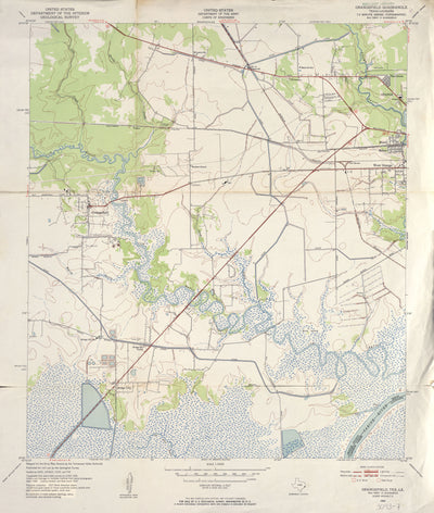 Orangefield 1943, USGS