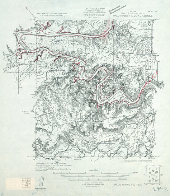 Palo Pinto County Texas historical topographic Map – Texas Map Store