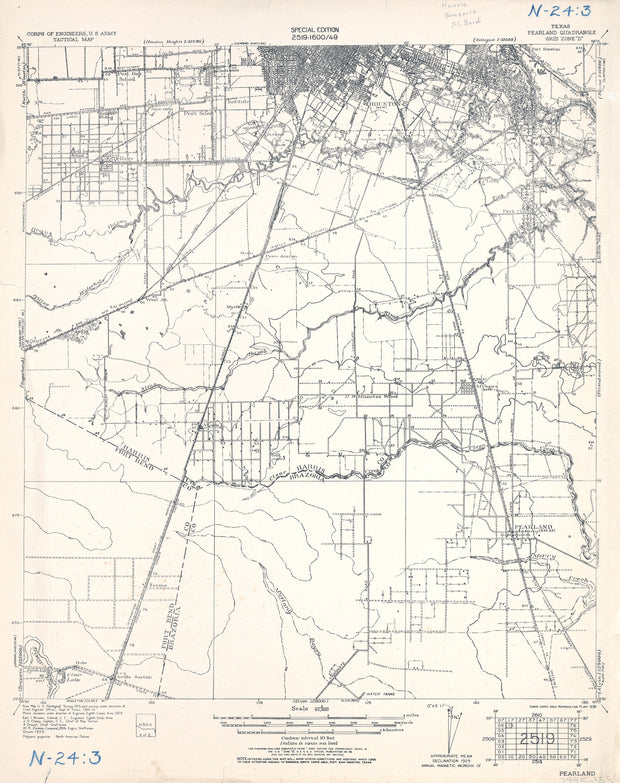 Pearland 1929, US Army Corps of Engineers