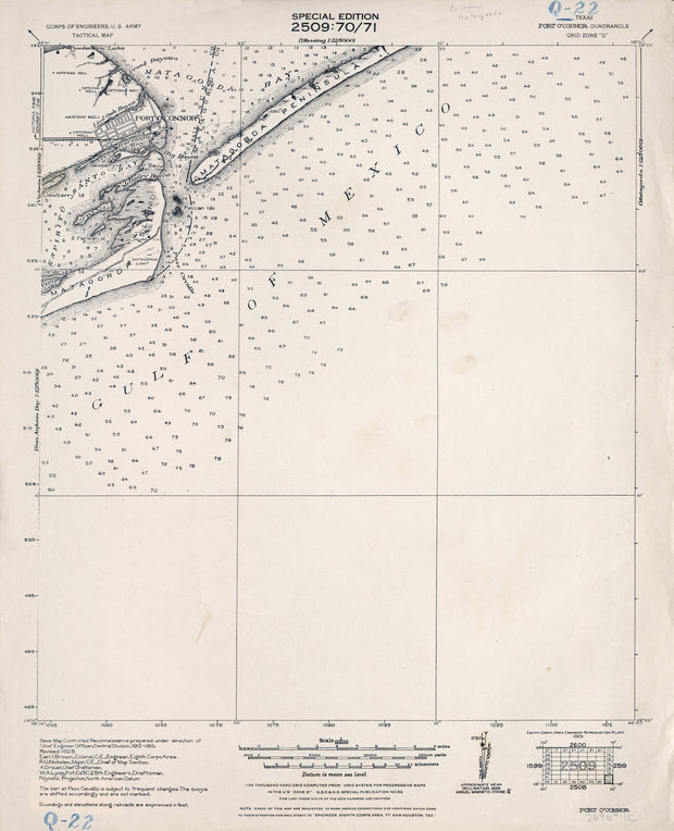 Port Oconnor 1929, US Army Corps of Engineers