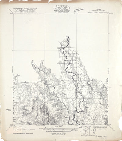 Quarry Creek 1921, USGS