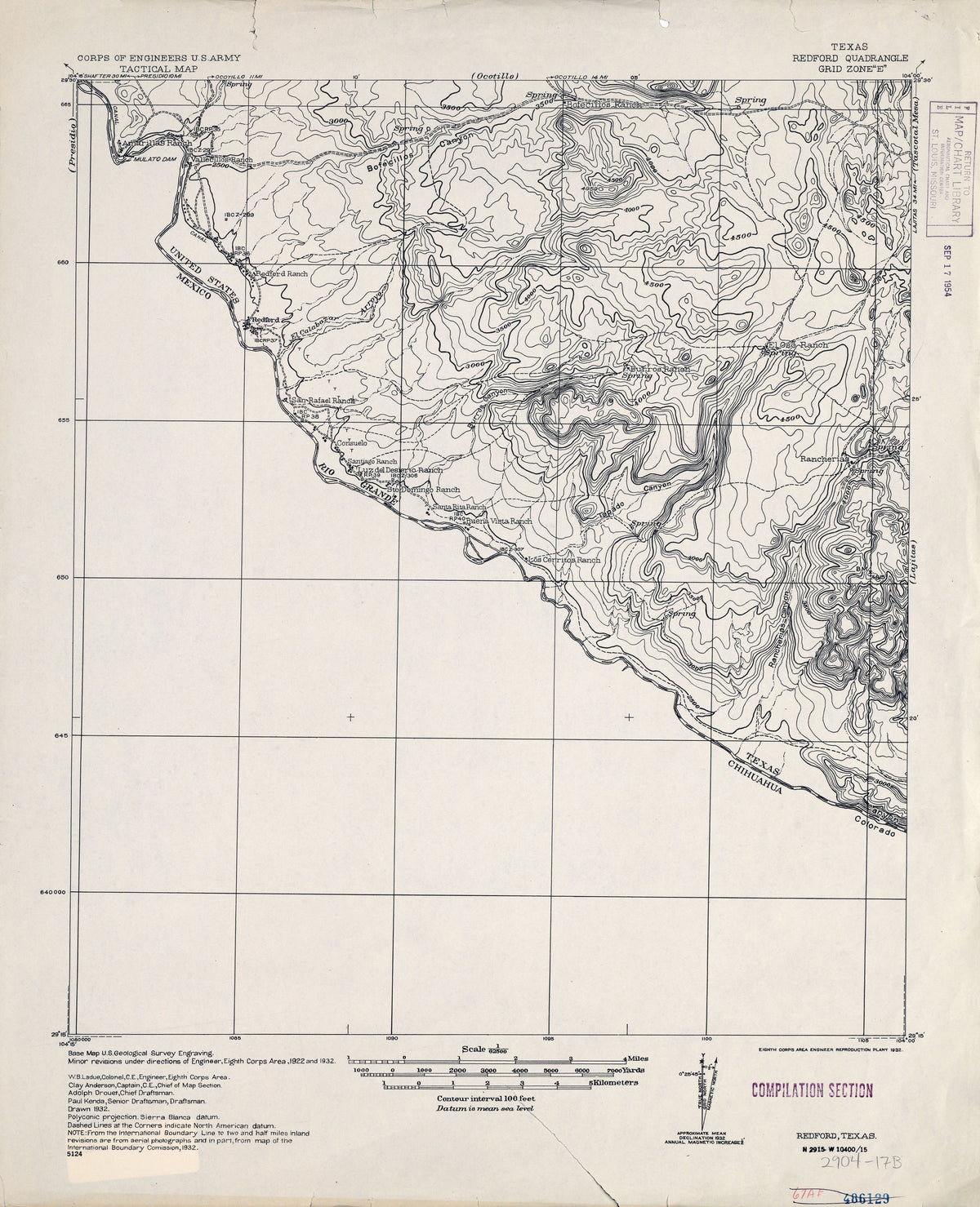 Redford 1932, US Army Corps of Engineers