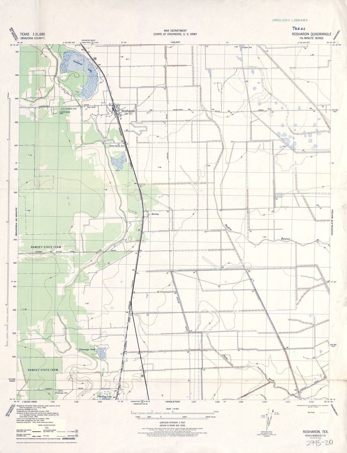Rosharon 1943, US Army Corps of Engineers