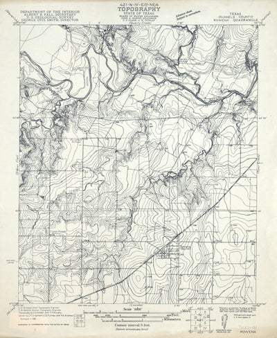 Rowena 1921, USGS