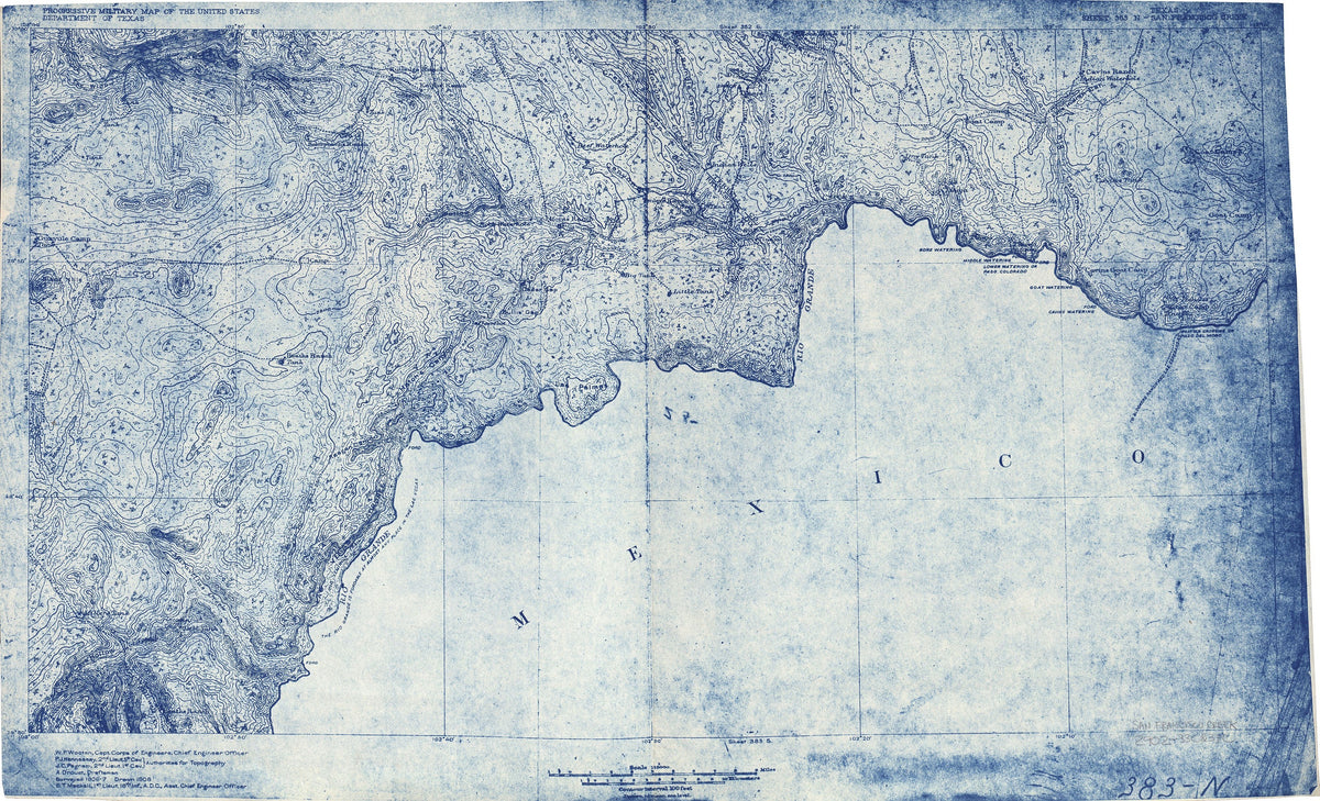 San Francisco Creek 1907, US Army Corps of Engineers