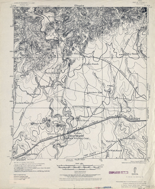 Uvalde County Texas historical topographic Map – Texas Map Store