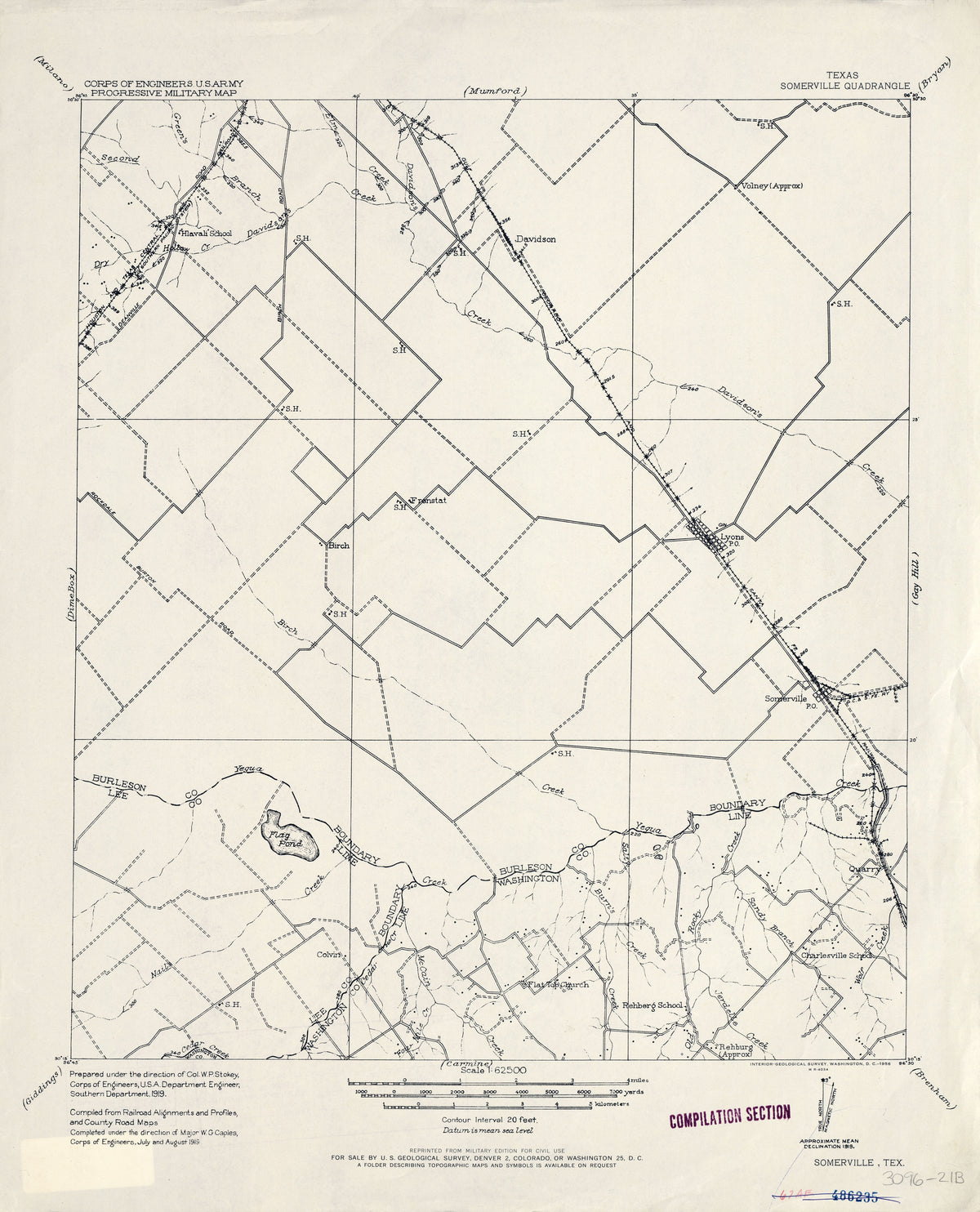 Somerville 1919, US Army Corps of Engineers