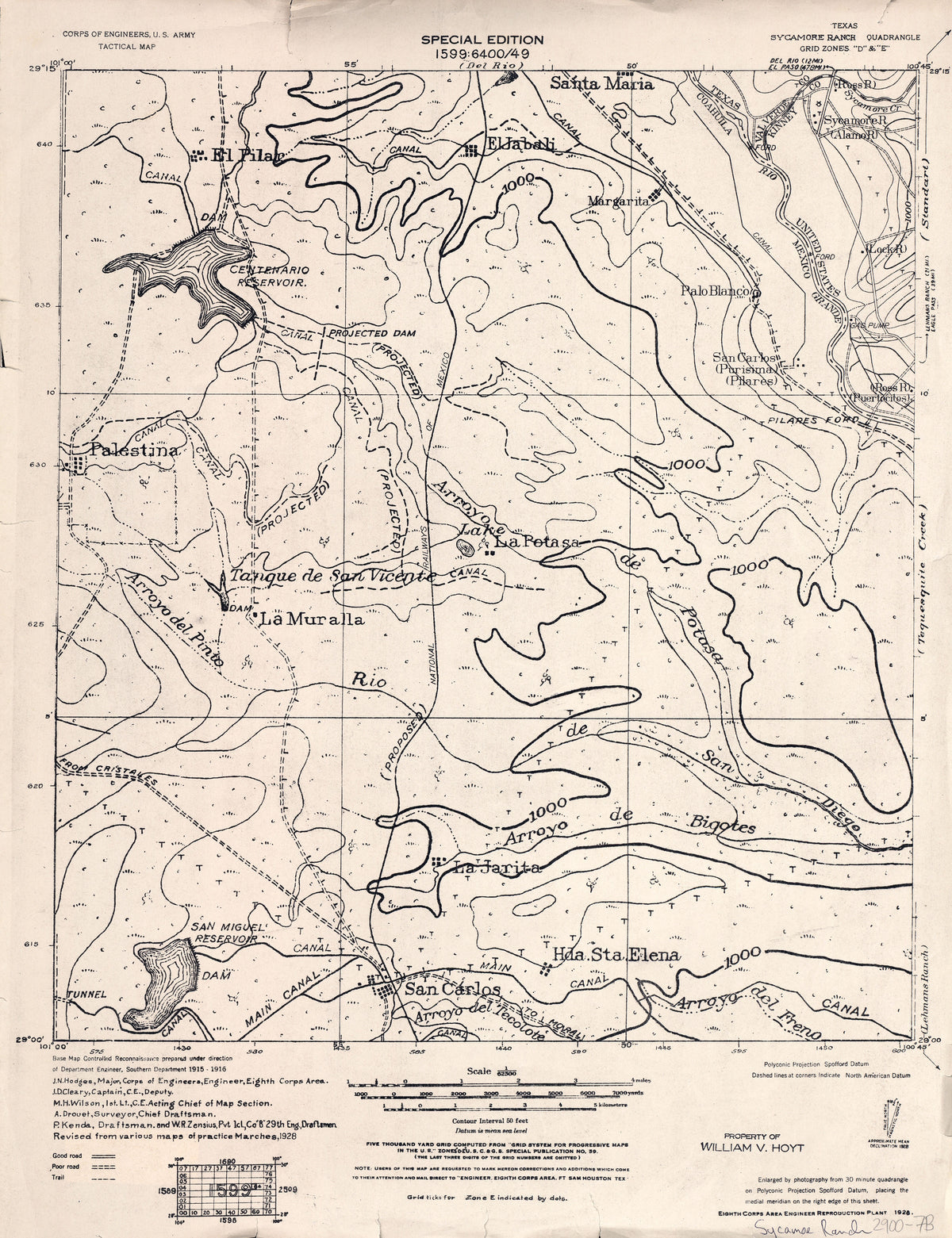 Sycamore Ranch 1928, US Army Corps of Engineers